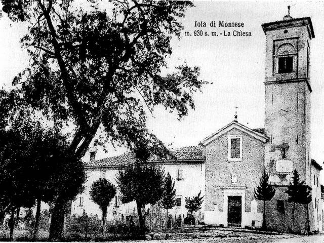 La chiesa di Iola ai primi del 1900