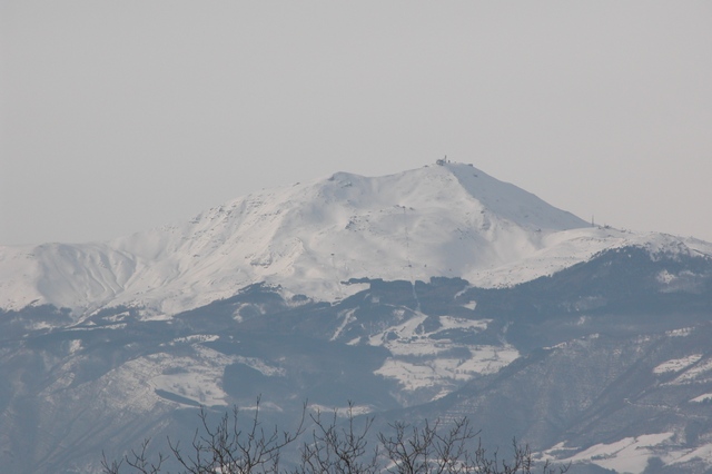 Il monte Cimone d'inverno